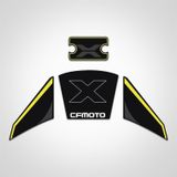 Cf moto 250 CL X Siyah Sarı Hidrolik ve kontak Anahtar Çizilmesine karşı Koruyucu Sticker set clx