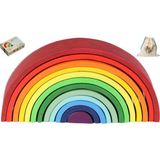 Cf Toys Waldorf Gün Doğumu Gökkuşağı Eğitici Ahşap Oyuncak (39 CM) + Hediye Sırt Çantası