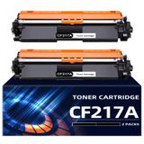 CF217A Toner / HP 17A CF217A için Uyumlu Toner Kartuşları/ LaserJet Pro MFP M130fw M130fn M130a M130nw M102w M102a için (2 Siyah, 3,200 + Sayfa)