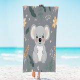 CFERSAN Sevimli Koala Ayısı Kum Ücretsiz Mikrofiber Plaj Havlusu Hafif Büyük Boy Hızlı Kuruma Çocuklar ve Yetişkinler için Yüzme, Havuz, Kamp, Yoga, Seyahat için Temel Aksesuarlar Tatil Eşyaları 78,7