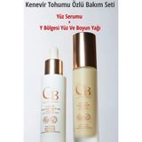CforB Cosmetics Cbd Özlü Bakım Seti Yüz Serumu + Y Bölgesi Yüz ve Boyun Yağı