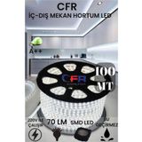 CFR Hortum Esnek Şerit Led beyaz günışığı,amber Rengi + 220v Fiş/2,3,4,5,10,15,20,25,50,100 Metre