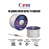 CFR LED AYDINLATM 4K Anten Uydu Kablosu Rg6 U4 Tv Anten Kablosu- 5,10,15,20,25,30,50,100 MT
