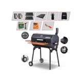 Cg-075 Kömürlü Barbekü Mangal PREMIUM Paket FULL siyah