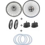 Cg 17-18 72 Tel Burgulu Jant Lastik Yanak Seti (Jantlar Ön Disk Arka Kampana)