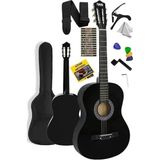 CG-270BK Siyah Klasik Gitar 4/4 Yetişkin Boy Sap Ayarlı Full Set