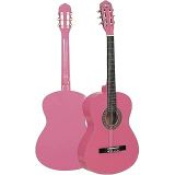 Cg-270Pk Pembe Renk Klasik Gitar 4/4 Yetişkin Boy Sap Ayarlı Full Set
