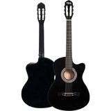 CG-390BK-XBAG Siyah Klasik Gitar 4/4 Sap Ayarlı Kesik Kasa Full Set (Çanta Tuner Askı Capo Metod