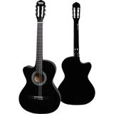 CG-396BK Solak Klasik Gitar Siyah Renk Full Set Sap Ayarlı 4/4 Yetişkin Boy - Çok Renkli