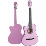 CG-396PU Solak Klasik Gitar Lila Renk Full Set Sap Ayarlı 4/4 Yetişkin Boy