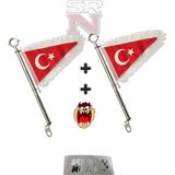 Cg Cup Motosiklet Modifiye Makam Bayrağı Beyaz Flama 2 Li Set + Tazmnya Srnmotor