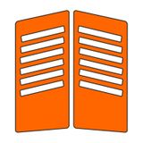 Cg Florasan Turuncu Yan Kapak Sticker