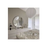 Cg Home 100Cm Yuvarlak Ayna Dekoratif Ayna, Rodajlı Kaliteli Ayna ,Gerçek Konsol, Hol, Deresuar Aynası.