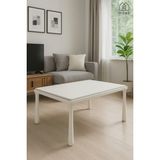 Cg Home Alvin Bohem Sehpa Orta Sehpa Ahşap Lake Boya - EKRU