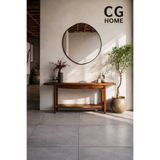 CG HOME Arya Asimetrik Çerçeveli Ayna | Modern Dekoratif Salon, Antre ve Yatak Odası Duvar Aynası