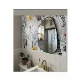 Cg Home Asimetrik Ayna 75X55 Konsol Aynası, Dresuar Aynası, Duvar Aynası, 1.Kalite Şişecam Marka Ayna