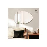 CG HOME Asimetrik Model Ayna, Çerçevesiz Ayna, Duvar Aynası, Konsol Aynası