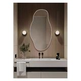 Cg Home Asimetrik75x40 Konsol, Dresuar, Tuvalet Aynası Beyaz. 1.Kalite Şişecam Ayna