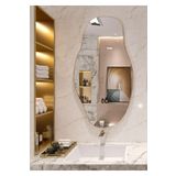 Cg Home Asimetrik75x40 Konsol, Dresuar, Tuvalet Aynası ''Gold''. 1.Kalite Şişecam Ayna