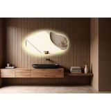 Cg Home Boy Aynası Ledli, Asimetrik Ayna, Asimetrik Boy Aynası, Ledli Ayna, Duvar Aynası, Dresuar Aynası, Günışığı Ledl - 75X40