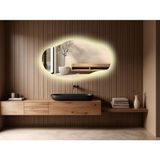 Cg Home Boy Aynası Ledli, Asimetrik Ayna, Asimetrik Boy Aynası, Ledli Ayna, Duvar Aynası, Dresuar Aynası, Günışığı Ledl - 90X50