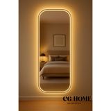 Cg Home Lara Model, Ledli Ayna, Ledli Boy Aynası, Konsol Aynası, Duvar Aynası, Holl Aynası, LED Ayna - 180X75