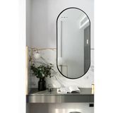 Cg Home Model Alfa Dekoratif Ayna Duvar Aynası Konsol Aynası Mdf 90Cm X 50 Cm Elips Ayna