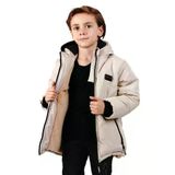 Cg Kids Gri Yandan Cepli İçi Kürklü Unisex Mont