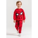 Cg Kids Kırmızı Ağ Şort Baskı Detaylı 3 Iplik Erkek Çocuk Sweatshirt & Eşofman Alt Üst Takım Süper Kalite Kumaş - 4 - 5 Yaş