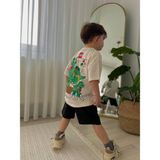 Cg Kids LEGO Dinazor Erkek Çocuk Şortlu Alt Üst Takım - 4 - 5 Yaş - Bej - Siyah