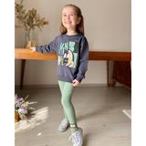 Cg Kids Minnie Baskılı Kız Çocuk Alt Üst Takım - 9 - 10 Yaş - Antrasit - Yeşil
