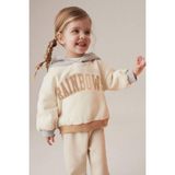 Cg Kids Rainbows Kapşonlu Takim Bel Lastikli Kız Eşofman Takım - 3 - 4 Yaş - Gri - Gold - Krem