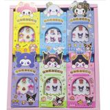 Cg Kids Sanrio Kuromi Kumaş Sticker Yaldızlı Süper Kalite Ister 1 Adet Ister 2 Adet Ister 3ADET Satın Alabilirsiniz - 3 Adet - Karışık Renkler
