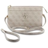 CG MOBILE Guess 4G Clutch cep telefonu çantası, büyük logolu (pembe)