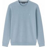 CGA Erkek Bisiklet Yaka Sweatshirt Yumuşak Dokulu Sweatshirt - Mavi