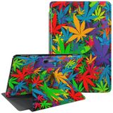 CGFGHHUY Microsoft Surface Pro 7 için Kılıf 12,3 inç 360 Derece Dönen Stand Akıllı Kapak Otomatik Uyandırma Uyku Tablet Kılıfı Microsoft Surface Pro 7/7 Plus/6/5/4 için - Renkli Yaprak