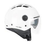 Cgm 116A Aır Açık Kask Beyaz Uzun Vizör+Güneş Vizörlü -Xl
