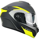 Cgm 568G Ber Dresda Çene Açılır Motosiklet Kaskı Sarı-Gri / L