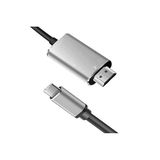 CH-01 Type-C to 4K Ultra Full HD HDMI USB-C Tak Çalıştır Görüntü Aktarım Kablosu - 1,8 M