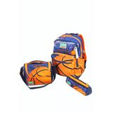 Ch 23766 Basketbol - 3' Lü Okul Çantası Seti - Sırt Ve Beslenme Çantası + Kalemlik