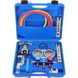 CH-CT-8A 2li Manifold Gaz Saati Havşa Takımlı Hortumlu (R22-R134-R404-R410) Profesyonel El Aracı