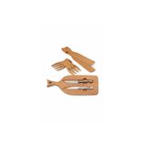 ch woodline Mıknatıslı Kamp & Piknik Bıçak Seti No:1-2, 4116 Çelik Sebze Bıçakları, Gürgen Kesme Tahtalı Taşınabilir Outdoor Set, Servis Aparatlı