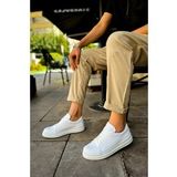 Ch979 Santoni Crt Spor Erkek Ayakkabi Beyaz