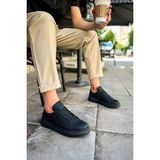 CH979 - Santoni Crt Spor Erkek Ayakkabı Sıyah - Siyah