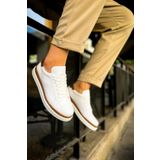 CH979 Santoni GBT Spor Erkek Ayakkabı BEYAZ/TABA