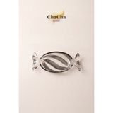 ChaCha Home Candy Lüks Kalın Cam Dekoratif Sunumluk & Şekerlik & Salata Tabağı - Küçük Boy 25x12 cm - Füme