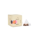 Chado Tea Energy Boost Hibiskus Şeftali ve Cascara (Kahve Meyvesi) Parçacıklı Piramit Meyve Çayı 20'li