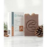 Chailea Çam Katranı Sabunu 100 g — Rize Çayeli Soğuk Yöntem El Yapımı Doğal Katı Sabun, Pinus Palustris Çam Katranı, Yağlı ve Karma Cilt için Arındırıcı Yüz Saç Vücut Sabunu