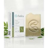 Chailea Çay Ağacı Sabunu 100 g — Rize Çayeli Soğuk Yöntem El Yapımı Doğal Katı Sabun, Melaleuca Alternifolia Çay Ağacı Yağı, Yağlı ve Karma Cilt için Sentetik Parfümsüz Yüz Saç Vücut Sabunu