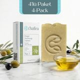 Chailea Doğal Zeytinyağı Sabunu Geleneksel El Yapımı Soğuk Yöntem 100 Gram - 4'lü Paket